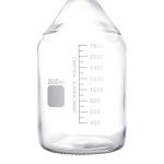 2 Liter Graduated Glass Storage Bottle with Cap
