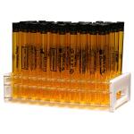 Neon Orange Halloween Test Tube Set with Rack