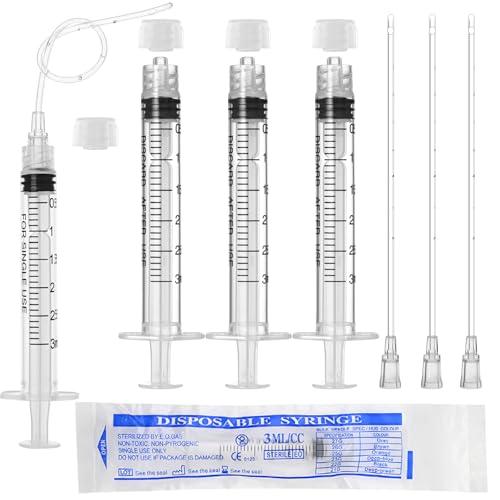 3ml Luer Lock Syringes with Caps - 10 Pack