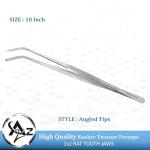 10-Inch Stainless Steel Blunt Tip Dissection Forceps