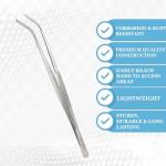 10-Inch Stainless Steel Blunt Tip Dissection Forceps