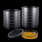 Clear Plastic Petri Dishes with Lids - 24 Pack