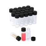 20 Pack Clear Glass Vials with Screw Caps