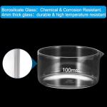 PATIKIL 250ml Borosilicate Crystallizing Dish with Spout