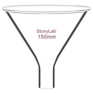 Borosilicate Glass Powder Funnel with Short Stem