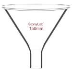 Borosilicate Glass Powder Funnel with Short Stem