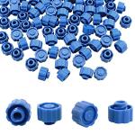 ITROLLE 100PCS Blue Luer Lock Syringe Caps