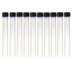 SKYPRO 10pcs 20ml Clear Glass Test Tubes