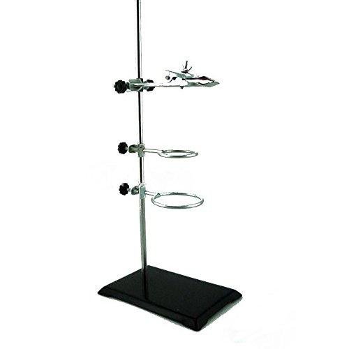 Cast Iron Support Ring Stand with Swivel Clamps