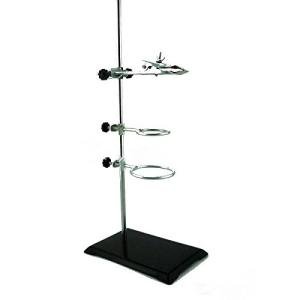 Cast Iron Support Ring Stand with Swivel Clamps