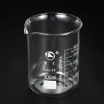 PATIKIL 300ml Low Form Glass Beaker, 3.3 Borosilicate Glass Graduated Printed Scale Measuring Cups with Spout for Kitchen Lab Liquids Transit Boiling
