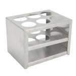 QANYEGN 6 Hole Stainless Steel Test Tube Rack, Metal Lab Stand Rack, 3 Tier Centrifuge Tube Racks for Oratories and Schools, for 30mm Tubes