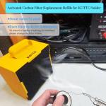 Shurex 12 Pack Activated Carbon Filter Replacement Refills for KOTTO Solder Smoke Absorber Fume Ventilation Extractor, Compatible with DIY Fume Extractor with 4.7"*4.7" Fan Unit