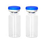 Vitorinca 10 Pcs 10ml Clear Sample Glass Vials with Plastic-Aluminum Flip Caps and Silicone Stoppers, 10ml Sealed Glass Vials