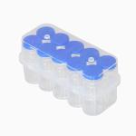 Vitorinca 10 Pcs 10ml Clear Sample Glass Vials with Plastic-Aluminum Flip Caps and Silicone Stoppers, 10ml Sealed Glass Vials