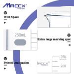 Maccx Sturdy Glass Beakers, 3 Sizes of 50ml 100ml 250ml,3.3 Borosilicate Griffin Low Form with Printed Graduation, BKLS01-003