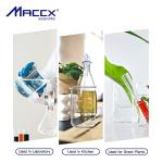 Maccx Sturdy Glass Beakers, 3 Sizes of 50ml 100ml 250ml,3.3 Borosilicate Griffin Low Form with Printed Graduation, BKLS01-003