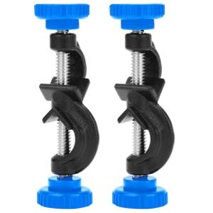 StonyLab 2-Pack Adjustable Bosshead Clamp Holder, Lab Heavy Duty Boss Head Clamp Holder Aluminum Alloy Body, up to 13mm Rods for Laboratory Use
