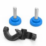 StonyLab 2-Pack Adjustable Bosshead Clamp Holder, Lab Heavy Duty Boss Head Clamp Holder Aluminum Alloy Body, up to 13mm Rods for Laboratory Use