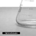 QWORK Buchner Funnel Filtering Kit - Borosilicate Glass, 250ml Funnel & 1000ml Filter Bottle - 24/29 Joint for Lab Research, Chemical Applications - Lab Vacuum Filtration Distillation Apparatus