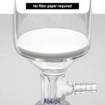 QWORK Buchner Funnel Filtering Kit - Borosilicate Glass, 250ml Funnel & 1000ml Filter Bottle - 24/29 Joint for Lab Research, Chemical Applications - Lab Vacuum Filtration Distillation Apparatus