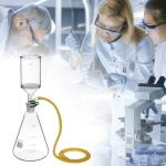 QWORK Buchner Funnel Filtering Kit - Borosilicate Glass, 250ml Funnel & 1000ml Filter Bottle - 24/29 Joint for Lab Research, Chemical Applications - Lab Vacuum Filtration Distillation Apparatus