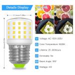 LFLAMPON Kei D34l Refrigerator Bulb Frigidaire AC100-265V 3.5W Equivalent 40W Refrigerator Light Bulb Replacement, Kel 3418l Fridge & Freezer Light Bulb，Daylight White 5000K, Pack of 1