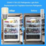 LFLAMPON Kei D34l Refrigerator Bulb Frigidaire AC100-265V 3.5W Equivalent 40W Refrigerator Light Bulb Replacement, Kel 3418l Fridge & Freezer Light Bulb，Daylight White 5000K, Pack of 1