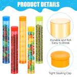 Flutesan 90 Pcs Colorful Plastic Test Tubes with Cap 16x100mm 13ml Good Seal Shot Tubes for Liquor Plants Candy Cocktail Storage Wedding Halloween Neon Party Favors Decor Lab Scientific Experiment