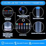 36pcs 5ml vials with caps Plastic Cryogenic Test Tubes with caps lab cryovial Tube Container cryovials with 20pcs 3ML Dropper Pipette (36pcs 5ml Test Tube)