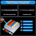 36pcs 5ml vials with caps Plastic Cryogenic Test Tubes with caps lab cryovial Tube Container cryovials with 20pcs 3ML Dropper Pipette (36pcs 5ml Test Tube)