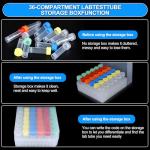 36pcs 5ml vials with caps Plastic Cryogenic Test Tubes with caps lab cryovial Tube Container cryovials with 20pcs 3ML Dropper Pipette (36pcs 5ml Test Tube)