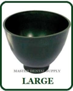 Large Dark Green Flexible Dental Lab Mixing Bowl