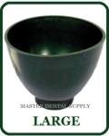 Large Dark Green Flexible Dental Lab Mixing Bowl