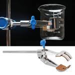 4 Prong Clamp Zinc Alloy Labs Universal Clamp, Cork Lined Prongs Test Tube Lengthen Stand Clip for Laboratory