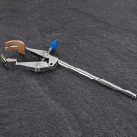 4 Prong Clamp Zinc Alloy Labs Universal Clamp, Cork Lined Prongs Test Tube Lengthen Stand Clip for Laboratory