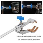 4 Prong Clamp Zinc Alloy Labs Universal Clamp, Cork Lined Prongs Test Tube Lengthen Stand Clip for Laboratory