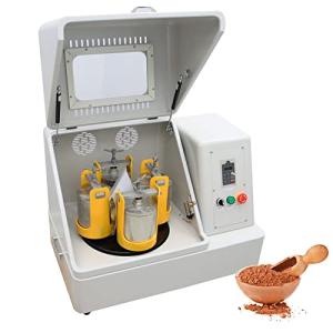 TECHTONGDA Planetary Ball Mill Machine, Fine Powder Grinding Machine, Horizontal Pulverizer Ball Milling Equipment for Lab Material Grinding, 4 x 1000ml Stainless Steel Jars, 110V