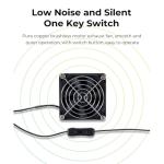 Smoke Exhaust Kit with Fan up to 4000RPM and Pipe, DIY for Skouphy Laser Engraver Enclosure, and Most Enclosure Cover Needed Filter Assembly