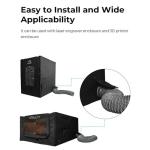Smoke Exhaust Kit with Fan up to 4000RPM and Pipe, DIY for Skouphy Laser Engraver Enclosure, and Most Enclosure Cover Needed Filter Assembly