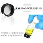 Clear Glass Vials 10ml Empty Vials Bottles Liquid Sampling Sample Glass Bottles Screwcap Capacity 10ml (0.3 Oz) Pack of 10