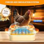 Brivouen 30 Egg Incubator with Humidity Display, Egg Candler, Automatic Egg Turner, for Hatching Chickens