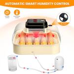 Brivouen 30 Egg Incubator with Humidity Display, Egg Candler, Automatic Egg Turner, for Hatching Chickens