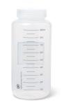 United Scientific® Unistore™ - Sample Containers with Lids - Polypropylene Wide Mouth Graduated Reagent Bottle - 32 Oz Bottles (1000ml) Multi-Purpose Plastic Bottles with Lids, 1 Each