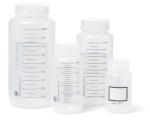 United Scientific® Unistore™ - Sample Containers with Lids - Polypropylene Wide Mouth Graduated Reagent Bottle - 32 Oz Bottles (1000ml) Multi-Purpose Plastic Bottles with Lids, 1 Each