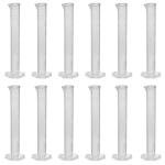 EISCO Polypropylene Graduated Cylinder, Octagonal Base, 50ml (Pack of 12)