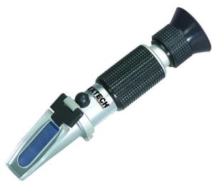 Extech RF11 Portable Sucrose Brix Refractometer with Automatic Temperature Compensation, 0-10% Brix Range, Handheld Optical Tester for Food, Beverage, Brewing, and Quality Control