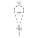 stonylab Borosilicate Glass 500 ml Heavy Wall Conical Separatory Funnel with 24/29 Joints and PTFE Stopcock, 500 ml