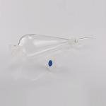 stonylab Borosilicate Glass 500 ml Heavy Wall Conical Separatory Funnel with 24/29 Joints and PTFE Stopcock, 500 ml