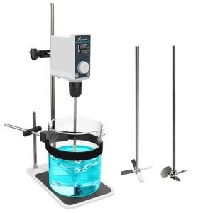 JOANLAB Digital Overhead Stirrer Set 20L Overhead Mixer Lab Stirrer w/Stirring Rods 20000mPas,100-1500rpm Timing 1min-24h (Stand Included)
